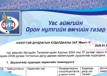01 сарын 29 өглөө эхлэх ДУУДЛАГА ХУДАЛДААНЫ ЗАР