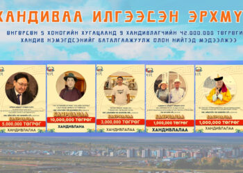 Түүхт ойд зориулж дараах 9 ХАНДИВЛАГЧ 42 САЯ ТӨГРӨГ илгээснийг баталгаажуулжээ